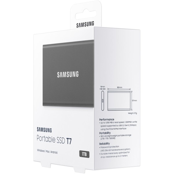 EXTERN SSD 1TB Samsung Portable T7 USB 3.2