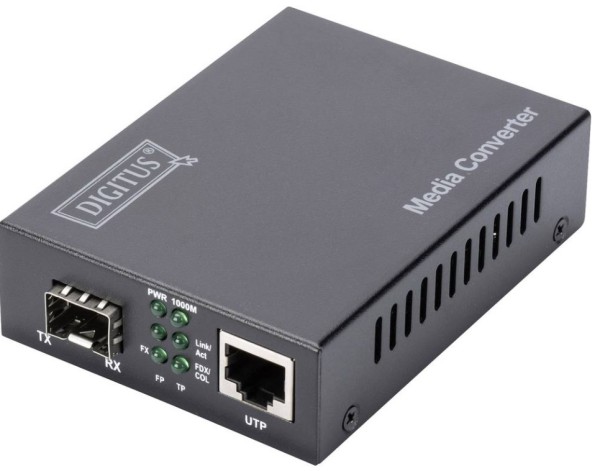 DIGITUS Medienkonverter Gigabit Ethernet RJ45/SFP