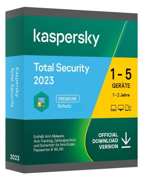 Kaspersky Total Security 5 Geräte 2 Jahr ESD