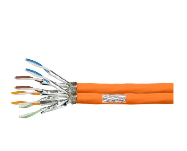 Kabel Logilink Verlegekabel S/FTP Cat7 AWG23 1000MHz,orange,duplex