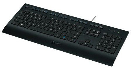 Tastatur Logitech K280e USB Deutsch Schwarz