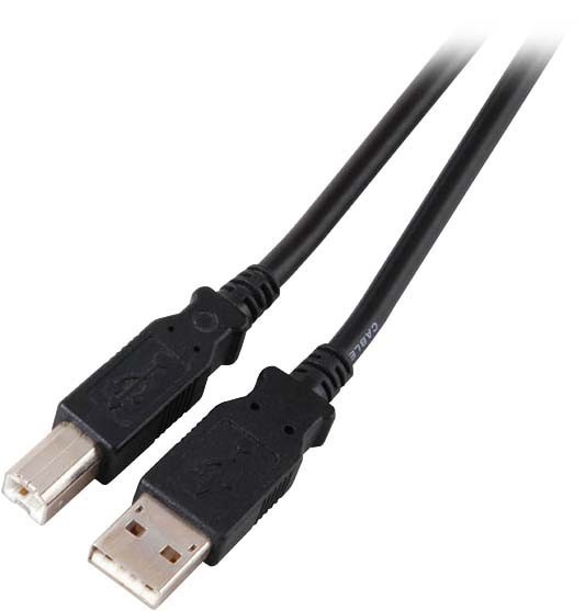 USB KABEL EFB USB2.0 Anschlusskabel A-B,St.-St.,0,5m,schwarz,Classic
