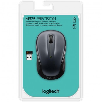 Maus Logitech Wireless Mouse M325 dark silver retail