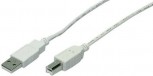 USB KABEL LogiLink USB Kabel A -> B St/St 1.80m grau