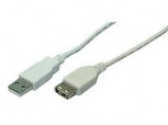 USB KABEL LogiLink USB Kabel A -> A St/Bu 1.80m grau