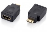 Kabel Equip Adapter miniHDMI (Typ C) > HDMI (Typ A) S/B schwarz Polybeutel